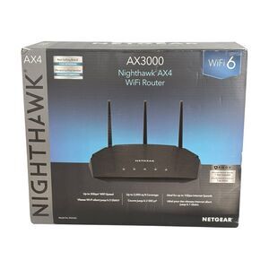 NETGEAR Nighthawk AX3000 AX4 WiFi6 Router RAX35 Dual-Band Gigabit to 3Gbps NOB